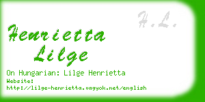 henrietta lilge business card